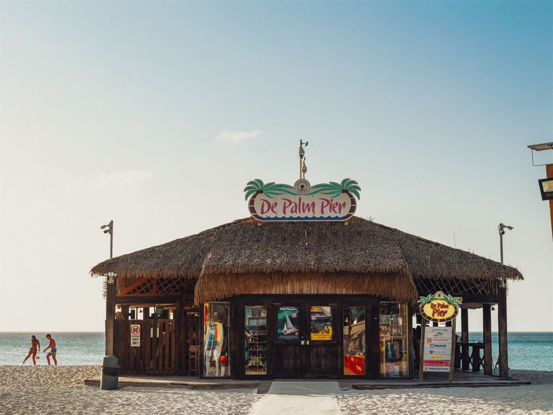 De Palm Pier on Palm Beach, Aruba