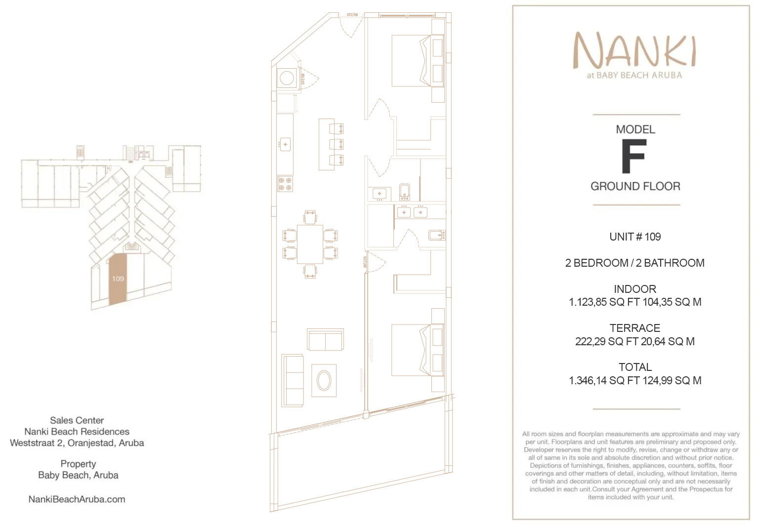 Nanki Condos — Floor Plan — Ground · Unit 109