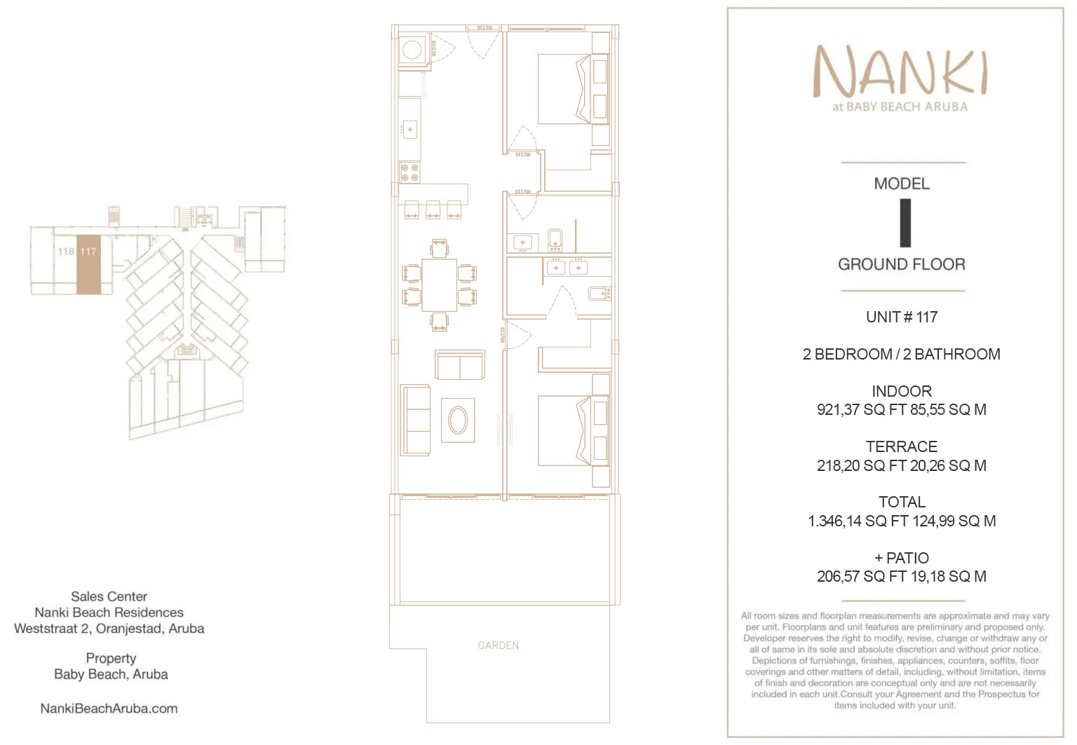 Nanki Condos — Floor Plan — Ground · Unit 117