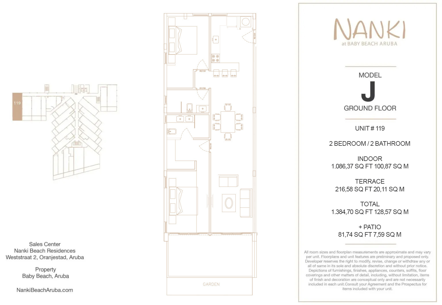 Nanki Condos — Floor Plan — Ground · Unit 119