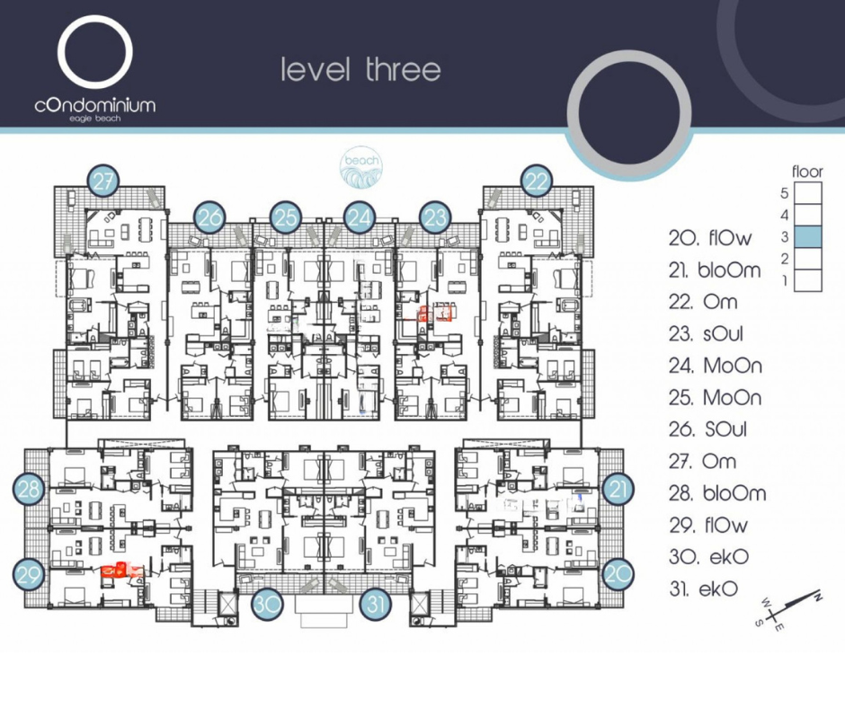 O Condominium — Floor Plan — Level Three