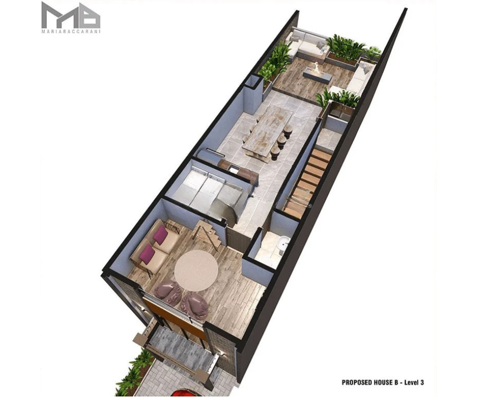 Porta al Sole — Floor Plan — Level Three (Rooftop)