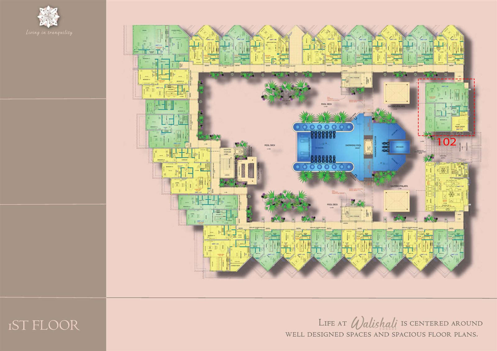 Walishali Condos — Floor Plan — First Floor Unit 1