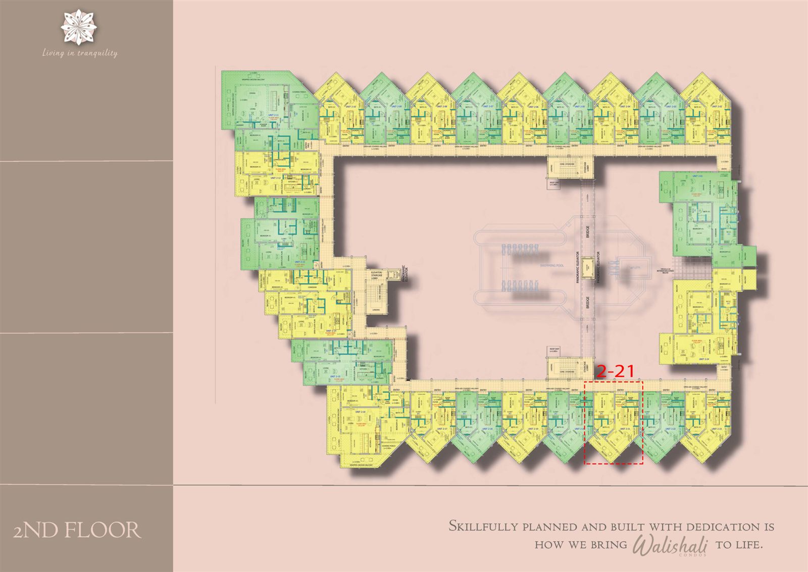Walishali Condos — Floor Plan — Second Floor Unit 2