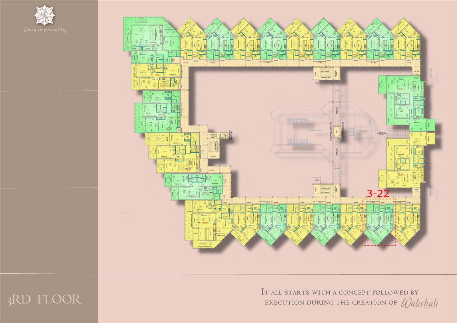 Walishali Condos — Floor Plan — Third Floor Unit 3